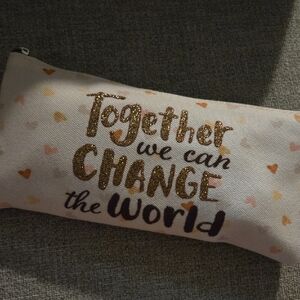 Inspirational Pouch with Heart Design